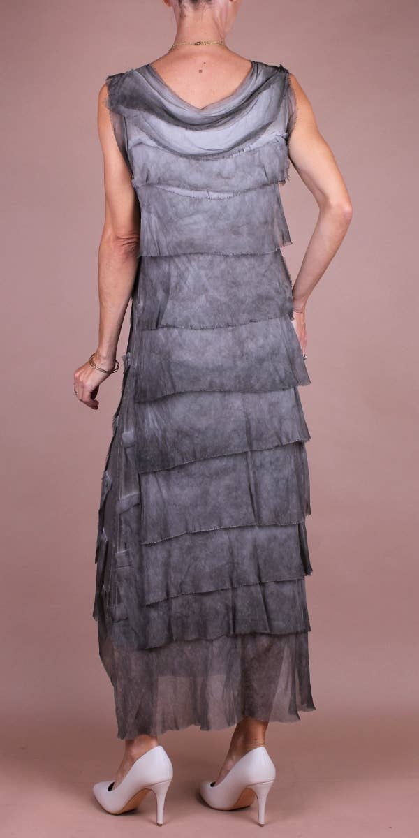 Gigi Moda - Wholesale Dress - Women's - Full Length Ruffle Dress46