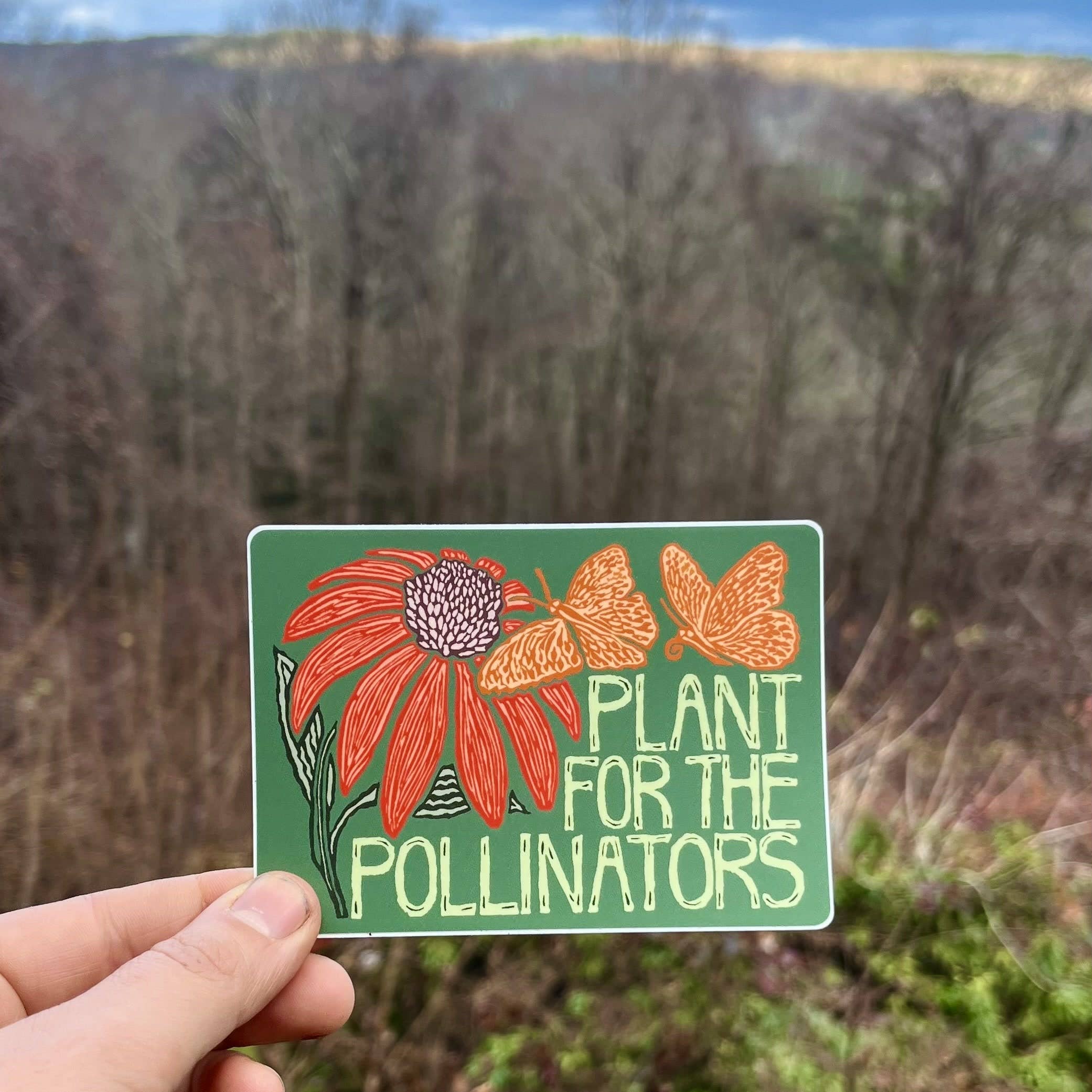 stickiemi – Adesivo por atacado – Autocolante "Plantar para os Polinizadores" | vinil mate1