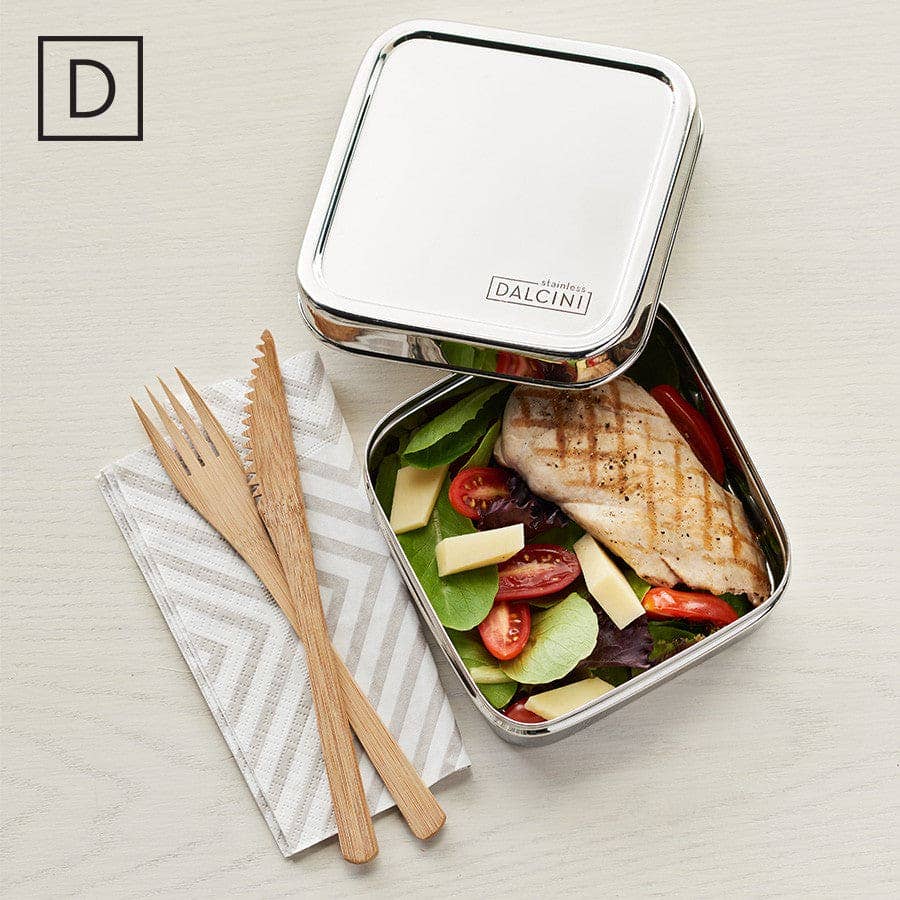 Dalcini Stainless - Wholesale Food Storage Container - Sandwich Square | #1 Best-Selling Container1