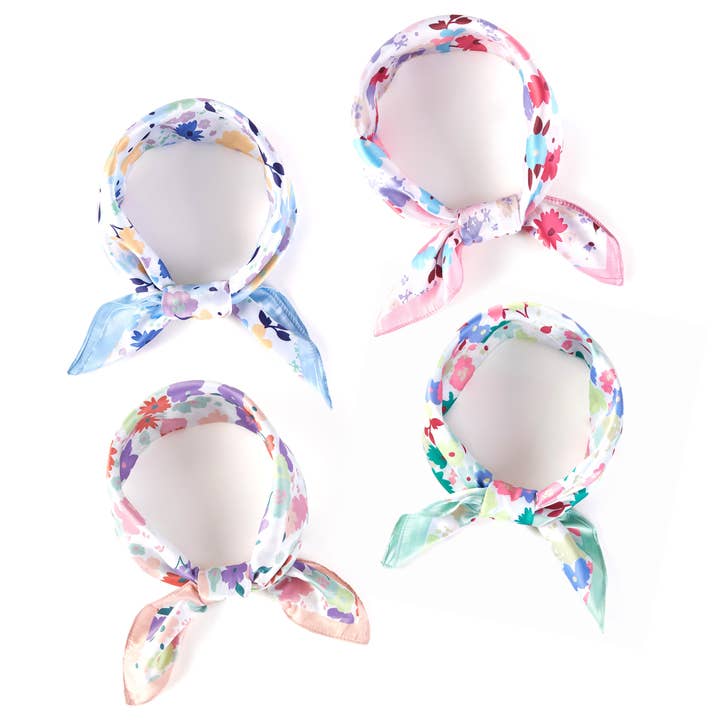 Hana - Vente Bandana – femme - Foulard d'été à imprimé petites fleurs multicolores7