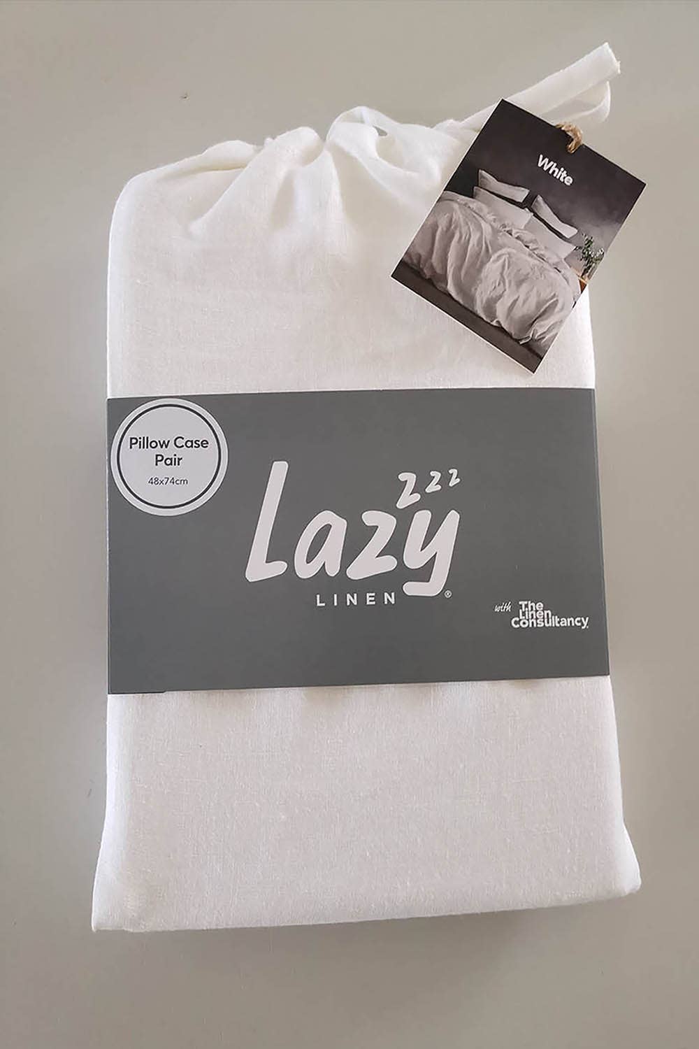 Lazy Linen Pillowcase Pair White for wholesale on Faire2