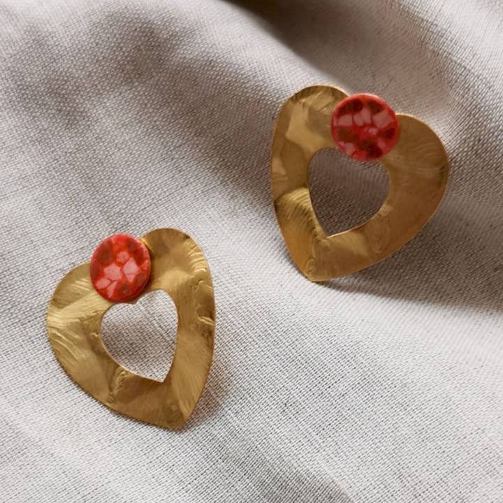 LE COEUR oorbellen voor wholesale door Candice Egloff