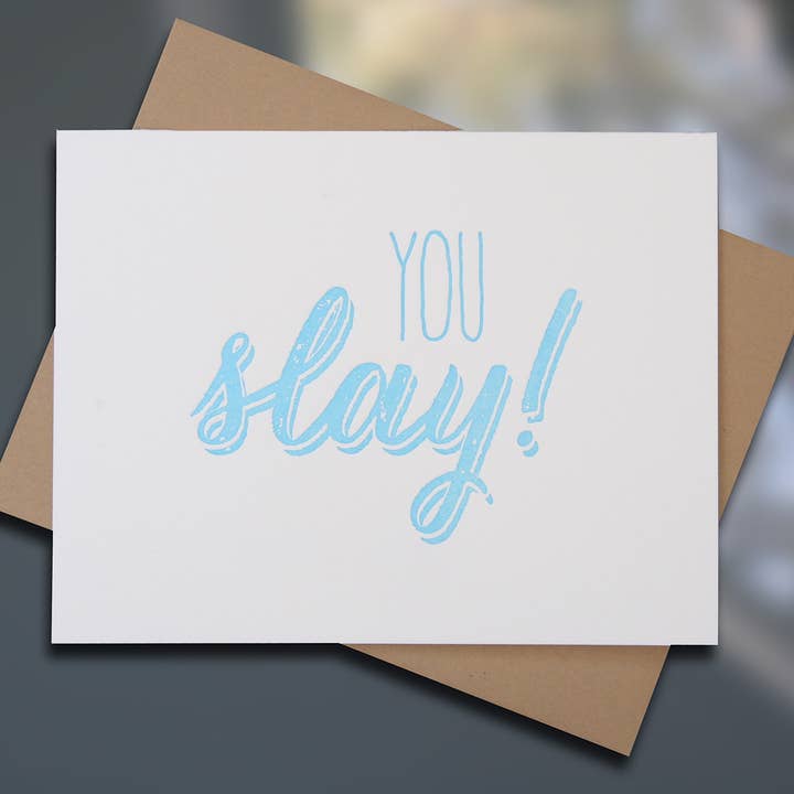 You Slay Notitiekaart - Doos Van 6 voor wholesale door Sky of Blue Cards