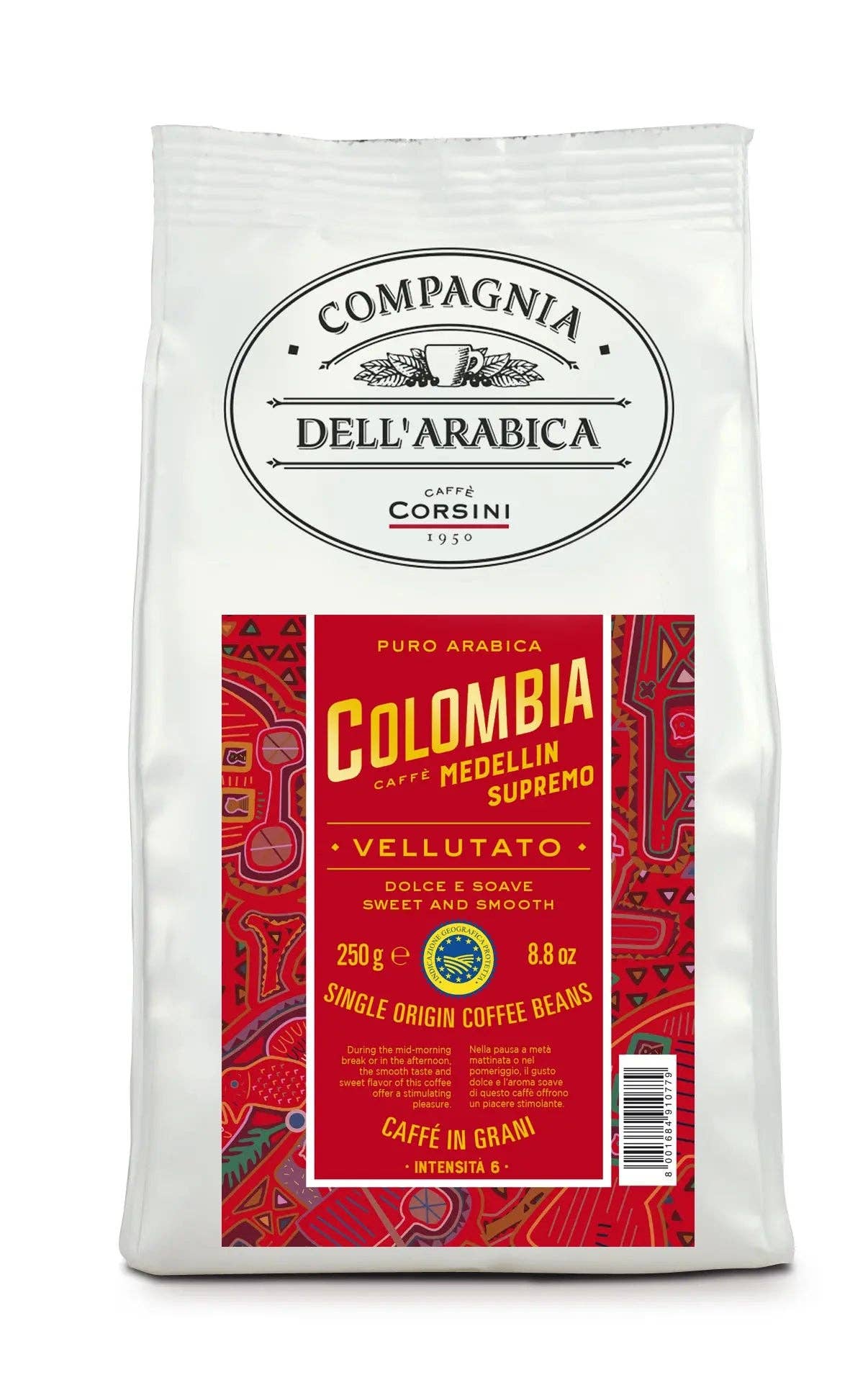 Gourmandise - Wholesale Coffee Beans - Coffee Beans Colombia Compagnia dell´Arabica 250 g.