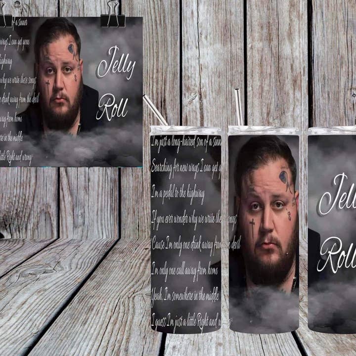 GOBELET JELLY ROLL 4 pour la vente par Bull Riders Mama & Co. Tumblers