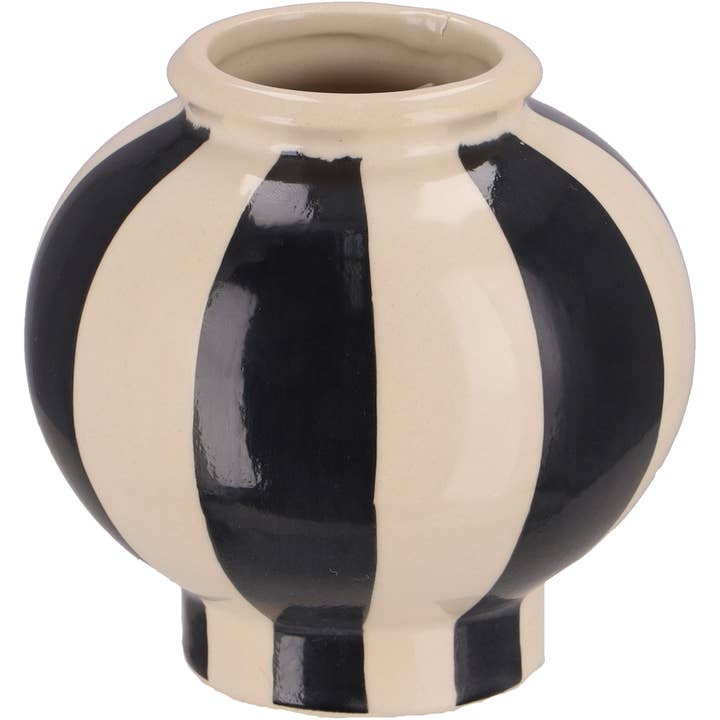 Vase en céramique Line, D10,5 cm, H10,5 cm, ouverture : 4 cm, #2 pour la vente par Vosteen
