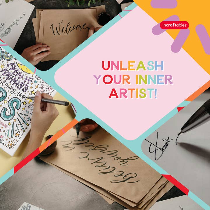 Incraftables - Wholesale DIY Craft Kit - Kids - Incraftables Calligraphy Brush Pens – Pack of 94