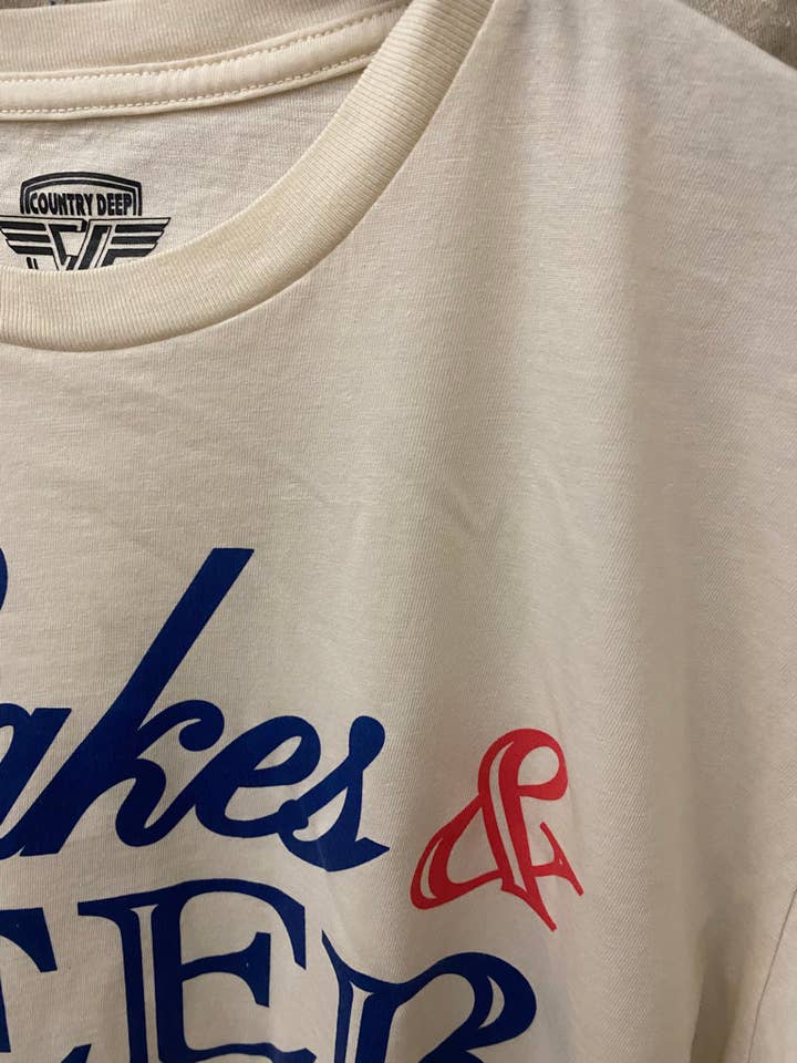 Country Deep Apparel - Wholesale Screen Printed T-Shirt - Unisex - Lakes & Beer Relaxed unisex Tee 3