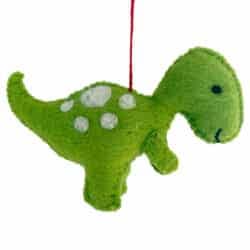 Dinosauro – verde – ornamento sospeso per la vendita all'ingrosso da parte di Santa and friends