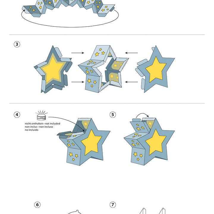 URSUS® / Buntpapierfabrik Ludwig Bähr GmbH & Co. KG - Wholesale DIY Craft Kit - Twinkle Star Pink Lantern Crafting Kit1