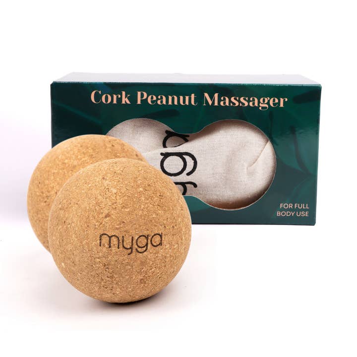 Myga Europe - Wholesale Lichaamsmassage-apparaat - Fascia massagebal van kurk - pinda