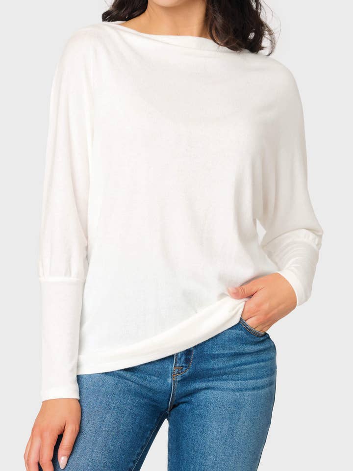 Pull à col ouvert Slouchy Luxe pour la vente par Gibsonlook