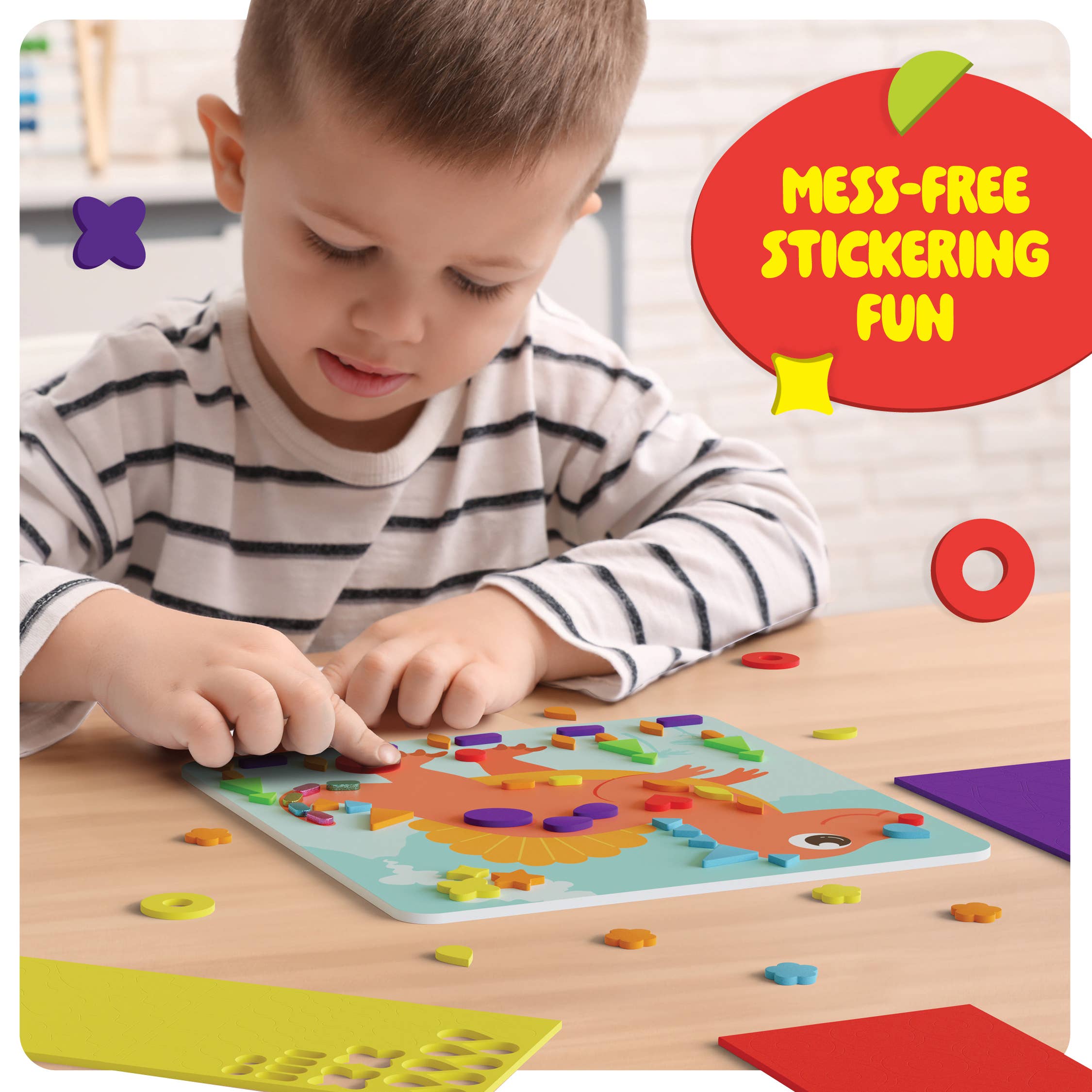 Dan&Darci - Wholesale DIY Craft Kit - Kids - Mess-Free Foam Sticker Art Craft Kit for Kids, Toddler Craft1