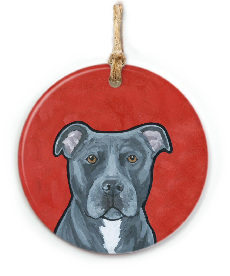 The Cheery Pet - Wholesale Ornament - Pit Bull Staffordshire Terrier Dog Ornament0