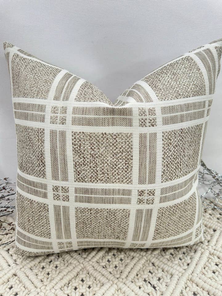 The Couture Cushion - The Beige Asceno - Style No. 186 for wholesale by The Couture Cushion