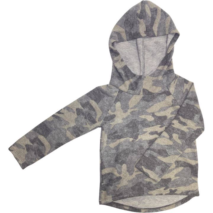 Felpa con cappuccio Oscar-Camo | Brushed Olive FC per la vendita all'ingrosso da parte di Joah Love