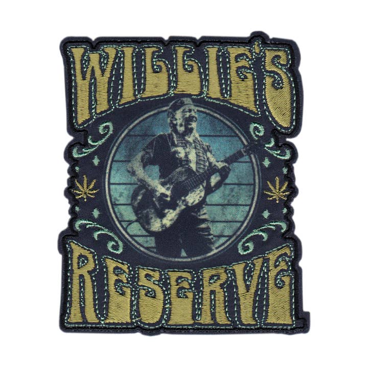 Patch - Willie Nelson - "Willie's Reserve" - Country Music for wholesale by Square Deal Recordings & Supplies