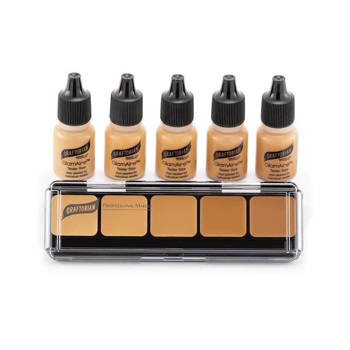 Graftobian Professional Makeup - Wholesale Foundation - GlamAire Airbrush & HD Crème Sampler Packs
