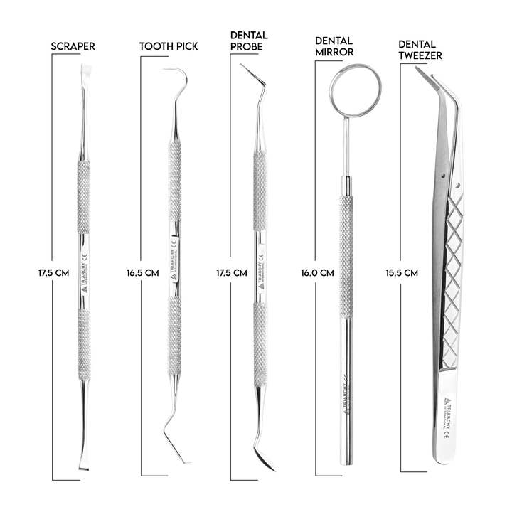 Triarchy International - Wholesale Oral Care Set - 5PC - Premium Dental Care Kit for Plaque and Tartar Removal5