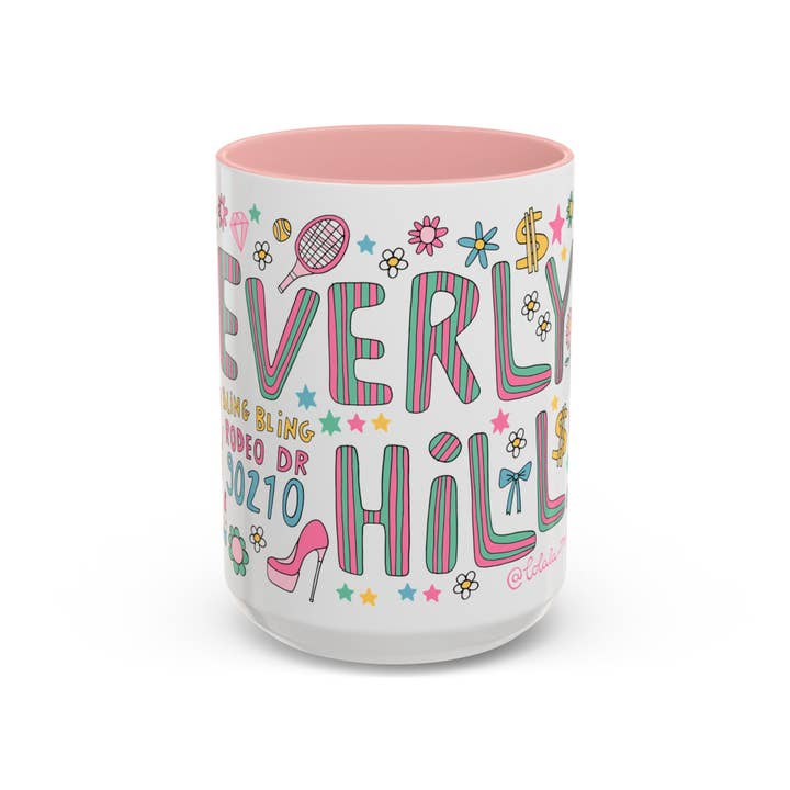 LOLALA - Your California Happiness Market 💛 - Wholesale Coffee Mug - Beverly Hills - *BIG* Coffee Mug (15oz)