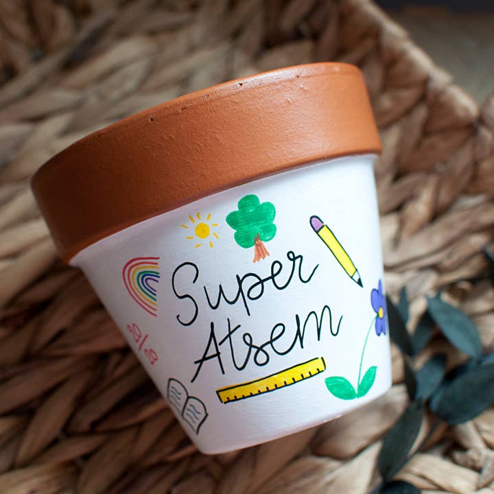 Happypots.fr - Wholesale Plant Pot - Flower pot / plant pot: Thank you Teacher / teacher / teaching assistant2