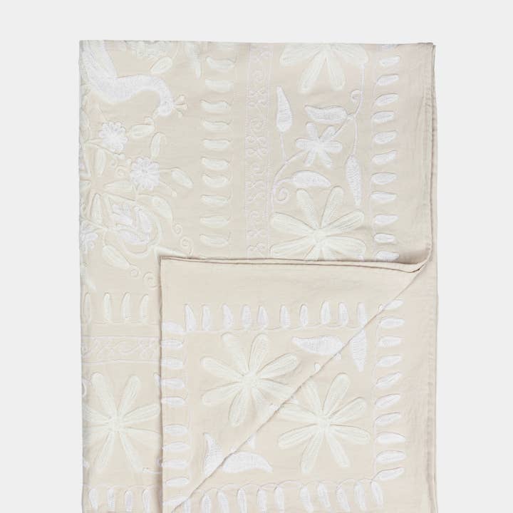 Marble Lotus Original - Wholesale Throw blanket - Ivory Suzani Tapestry Throw 60x90"7