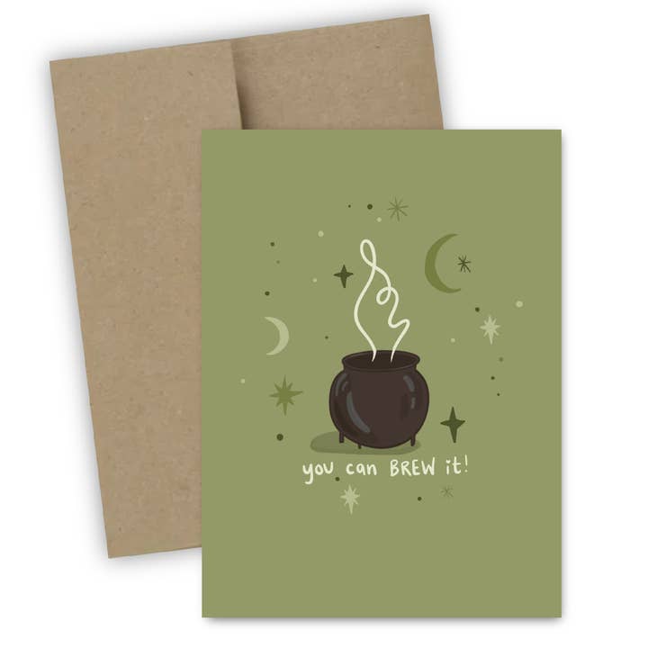 You Can Brew It Greeting Card for wholesale by Doohickle Designs