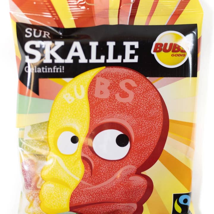 AAA Commerce - Wholesale Gummy - Bubs Sour Skull 90g - 16 ct0