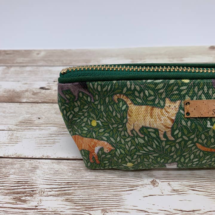Samantha Hall Designs - Wholesale Pencil Case/Pouch - Cat pencil case1