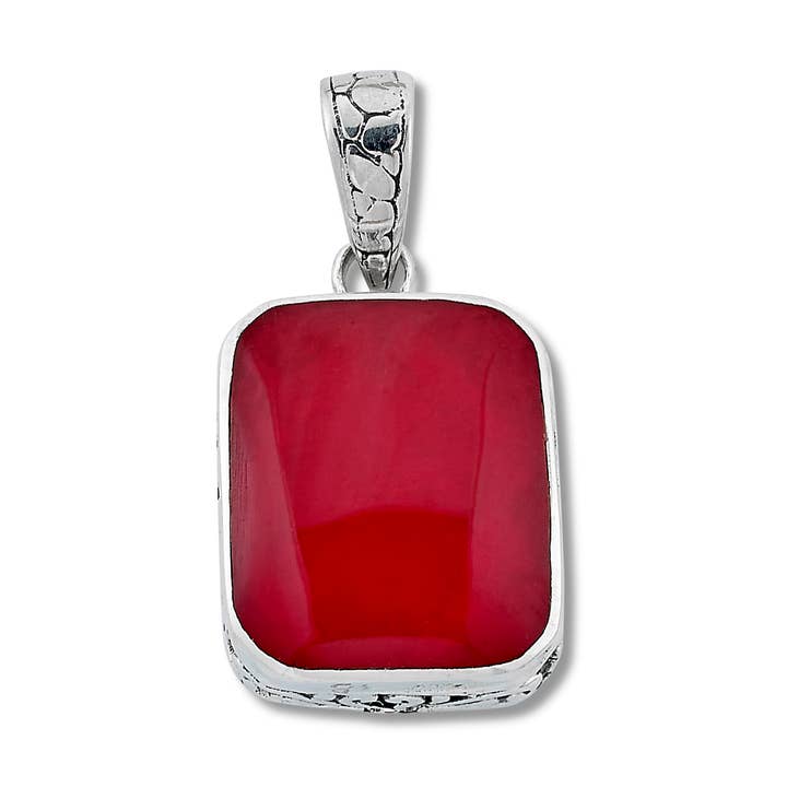 SS Octo Cushion Koralle Anhänger für den Großhandel von Eli Pebble