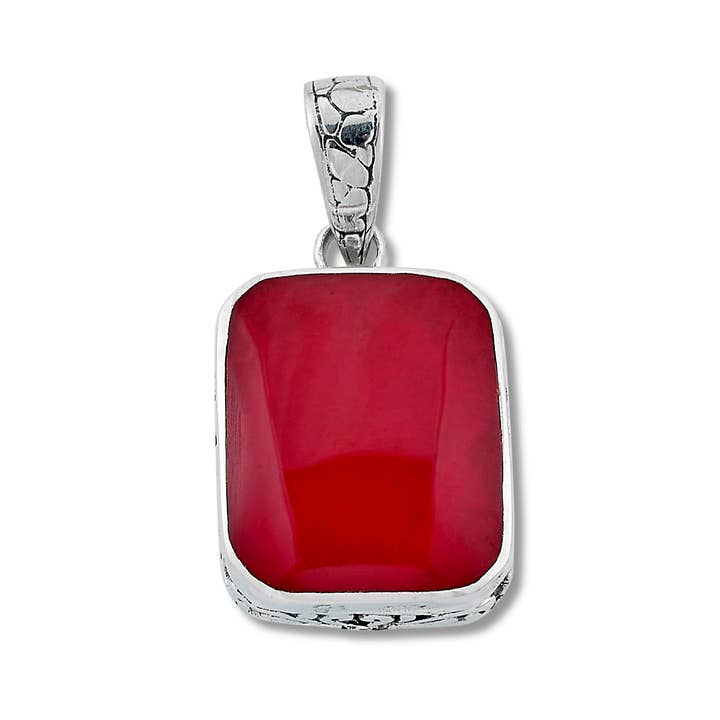 SS Octo Cushion Coral Pendant for wholesale by Eli Pebble