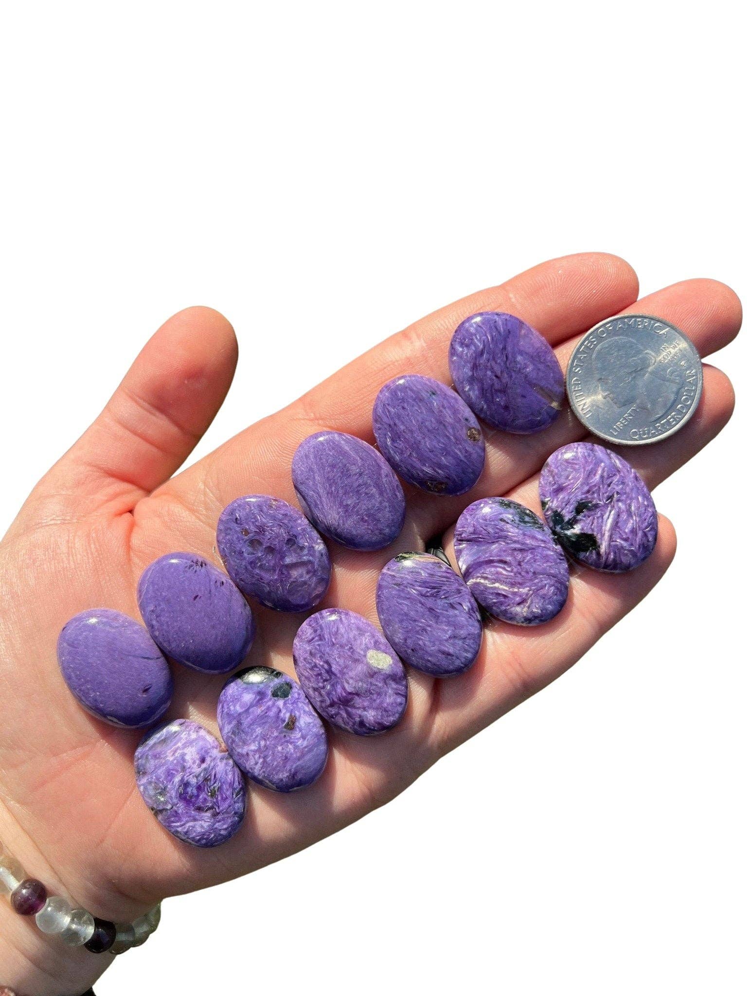New Moon Beginnings - Wholesale Spiritual Stone/Crystal - Charoite Cabochon Oval1