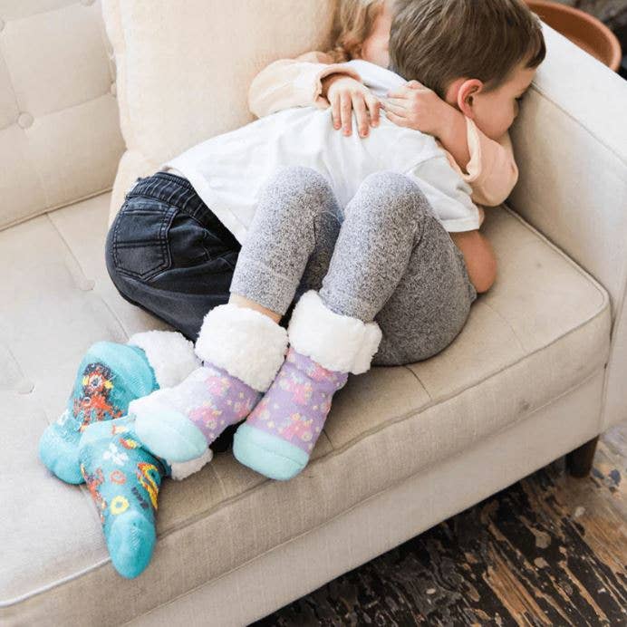 RECYCLED CLASSICS SLIPPER SOCKS - KIDS for wholesale by Pudus