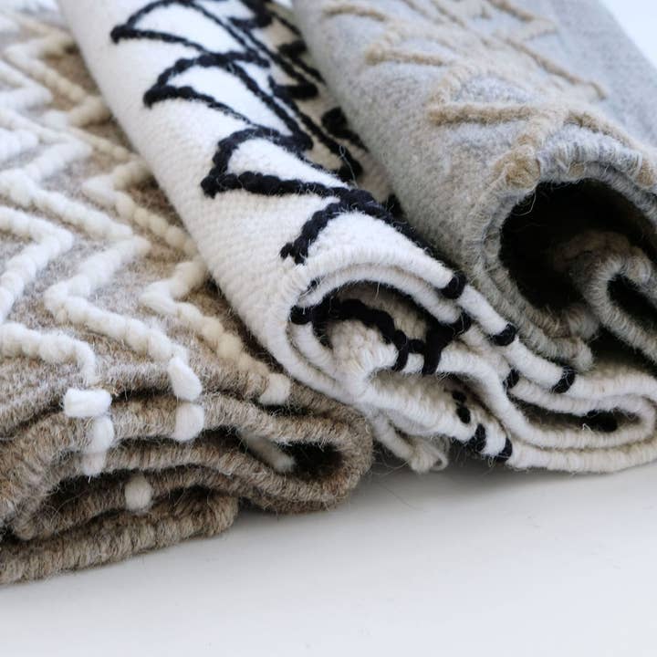 Tappetino in lana simmetrico per la vendita all'ingrosso da parte di shesay