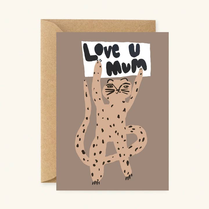 Carte Love You Mama pour la vente par yaya studio