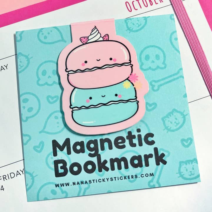 Macarons Magnetic Bookmark for wholesale by Nana Sticky Stickers