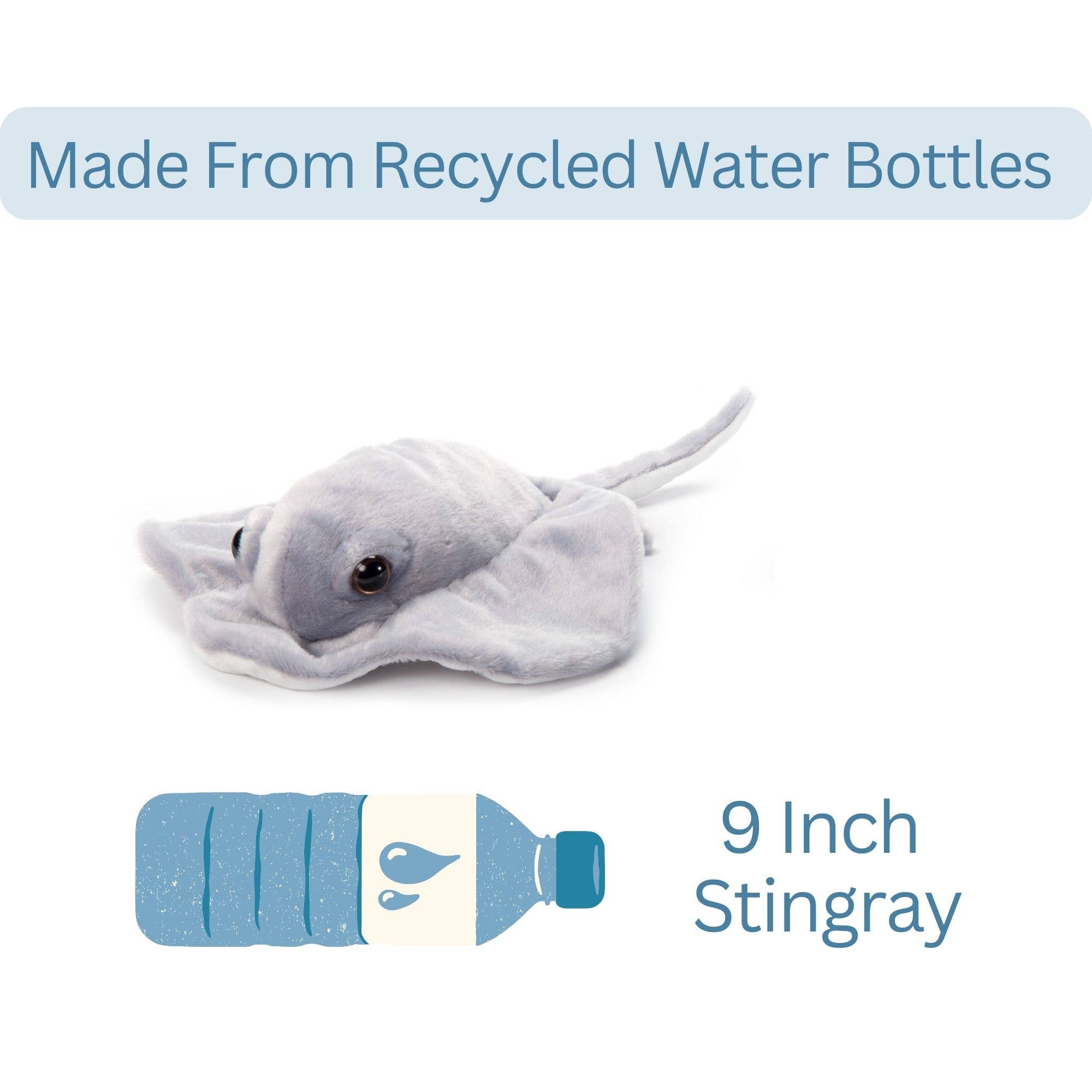 The Petting Zoo - Vente Jouet classique – enfant - Bracelet en peluche Slapstix Stingray de 10" (23 cm)3