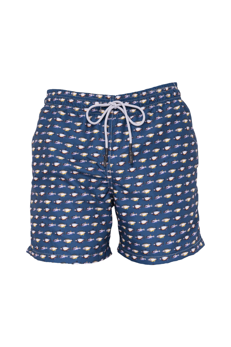 Steam Beachwear - Wholesale Swim Shorts - Men's - Fish Blue0