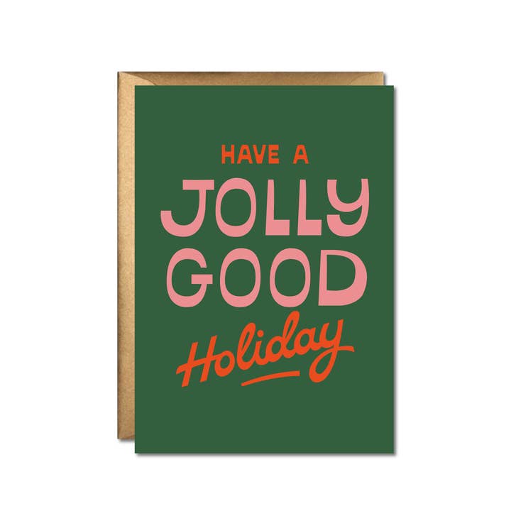 Jolly Good Holiday Greeting Card for wholesale by Yonder Goods