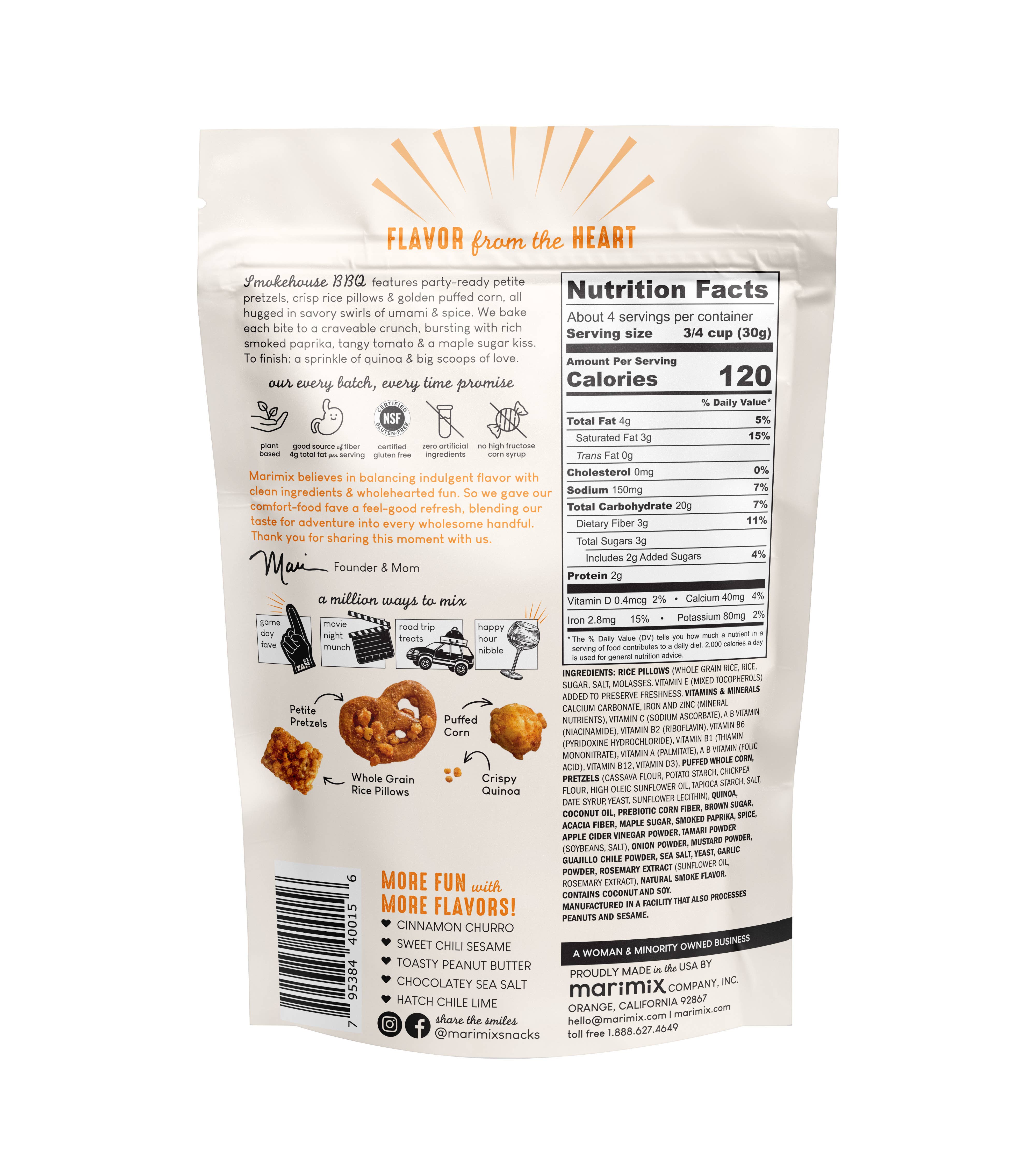 MARIMIX Crunch-Baked Snackmix - Wholesale Pretzels - Smokehouse BBQ1