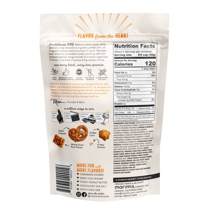 MARIMIX Crunch-Baked Snackmix - Wholesale Pretzels - Smokehouse BBQ1