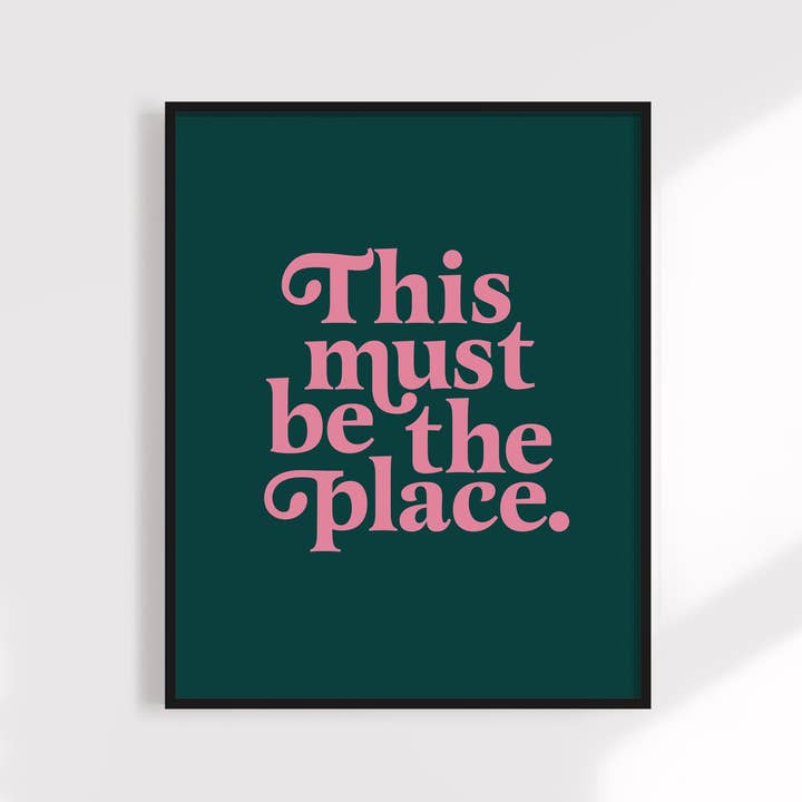 Kuku Studio - Wholesale Art Print - This Must Be The Place Print | Colorful Minimalist Art