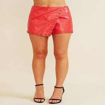 New York Minute Faux Leather Shorts by Jess Lea Boutique