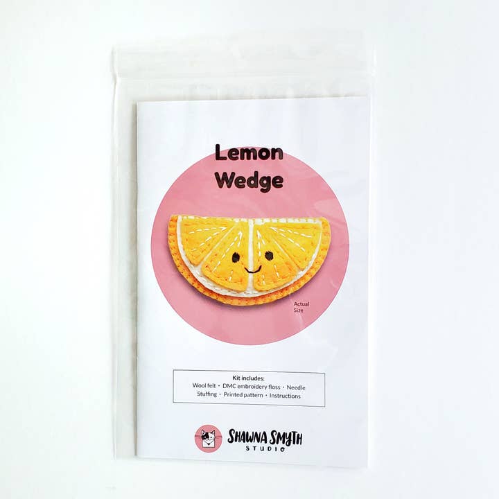 Shawna Smyth Studio - Wholesale DIY craft kit - Lemon Wedge DIY Felt Kit3