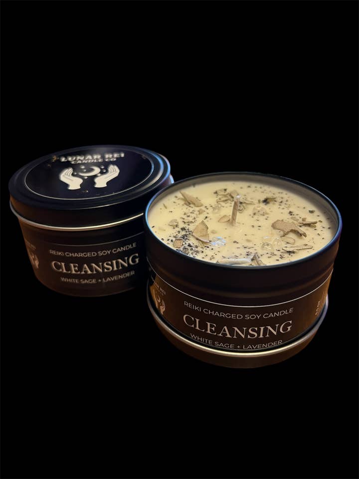 Cleansing Travel Tin for wholesale by Lunar Rei Candle
