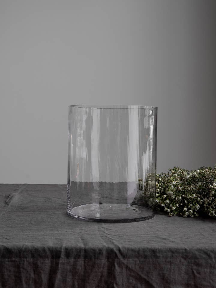 Ramsjö XL Striped Glass Vase/lantern for wholesale by STOREFACTORY