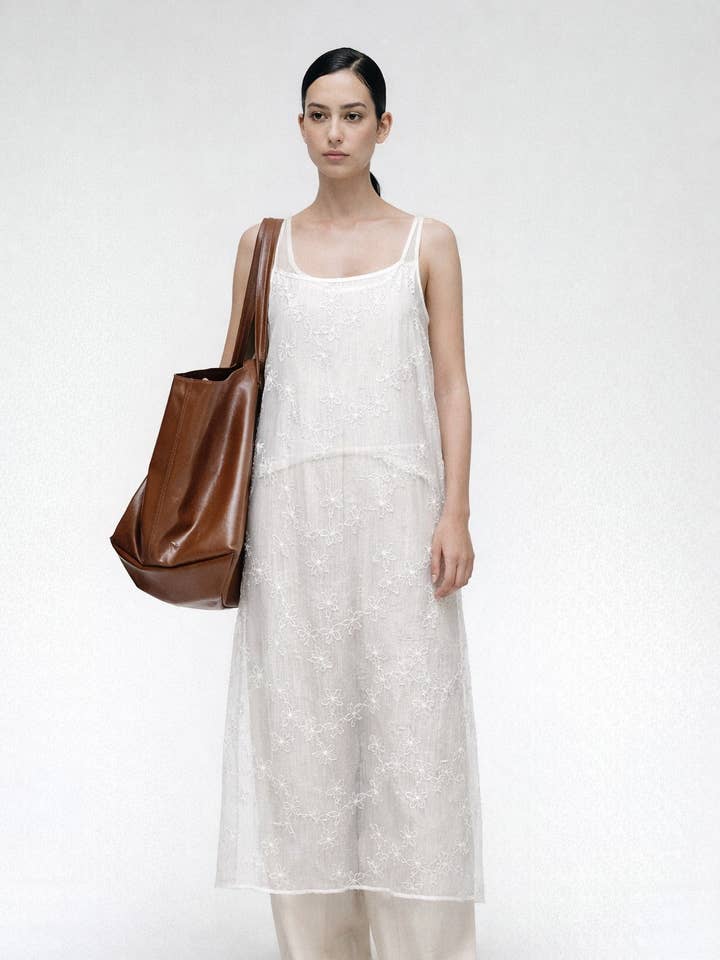 Ethereal Lace Layered Slip Dress for wholesale by Little Light