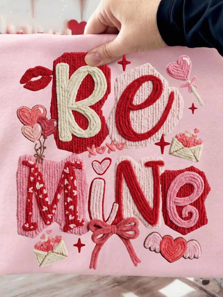 Be Mine Valentines Day Sweatshirt for wholesale by Funky Monkey