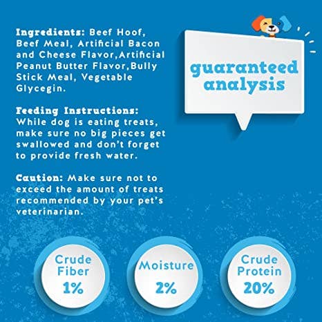 J&C PET SUPPLY LLC - Wholesale Pet Treats - Dog - Stuffed Hooves Filled With Bacon And Cheese2