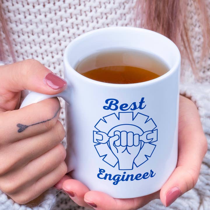 Best Engineer Kaffeetasse, 325 ml, lustiger Bauingenieur für den Großhandel von The Graceful Dragonfly